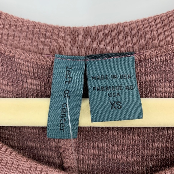 Anthropologie Left Of Center Bias Cut Babydoll Slub Knit Top Sz XS - Picture 4 of 9